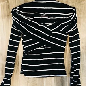 Black And White Tight Top